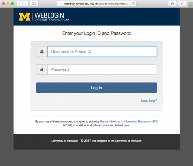A fake login page is presented by the link.
