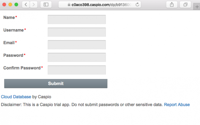A fake verification page is presented by the link.