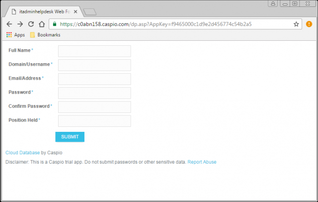 A fake login page is presented by the link.